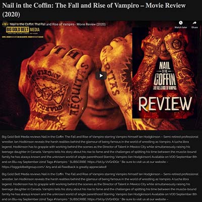 Nail in the Coffin: The Fall and Rise of Vampiro – Movie Review (2020)